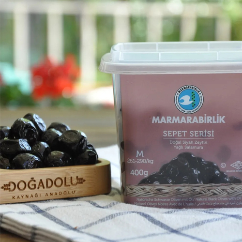 MARMARABIRLIK Серия SEPET, калибровка М, 400 гр, вяленые маслины
