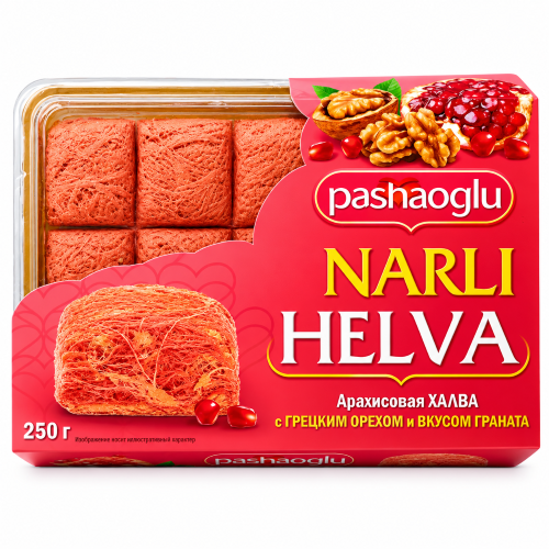 PASHAOGLU Халва арахисовая 250 г со вкусом граната