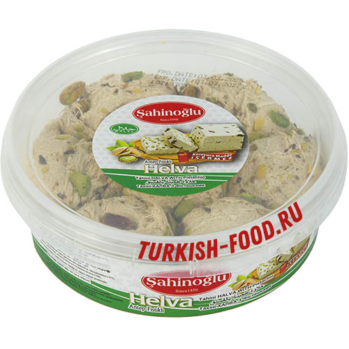 SAHINOGLU Кунжутная халва 400 гр с фисташками