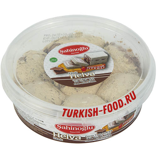SAHINOGLU Кунжутная халва 400 гр с какао