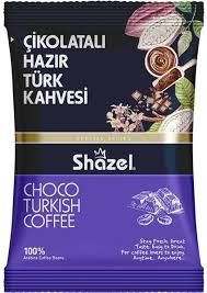 SHAZEL 100 гр растворимый Турецкий кофе с шоколадом (CIKOLATALI HAZIR TURK KAHVESI 1/16*4)