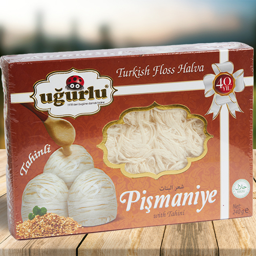 UGURLU Пишмание 240 гр с кунжутной пастой, картон. упак. (TAHINLI KUTU PISMANIYE 1/24)