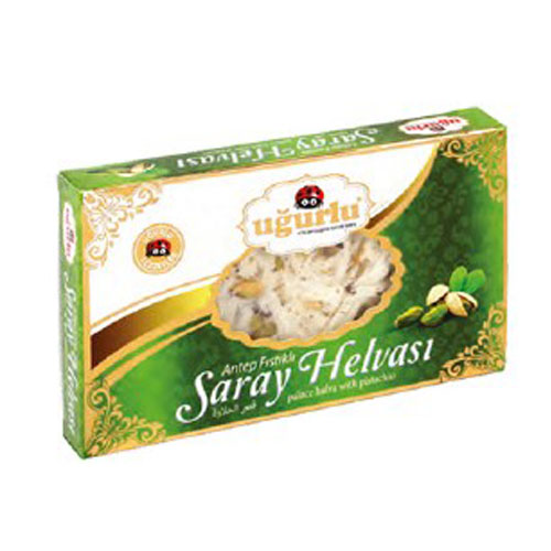 UGURLU Пишмание "Дворцовая" 100 гр с фисташками (SARAY HELVA FISTIKLI 1/24)