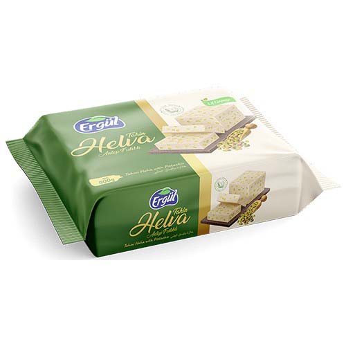 ERGUL Кунжутная халва 200 гр с фисташками