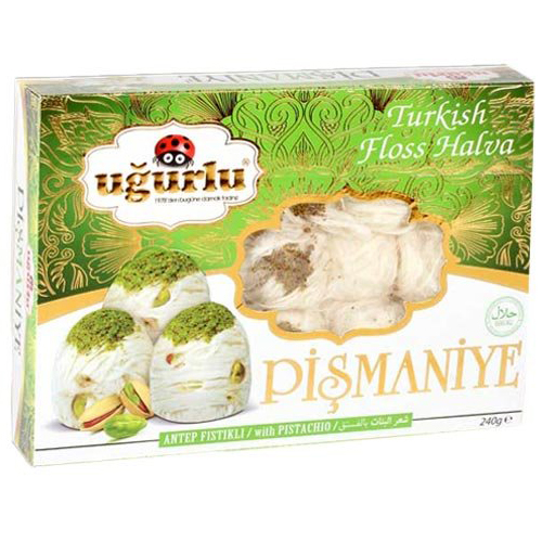 UGURLU Пишмание 240 гр с фисташками, картон. упак. (FISTIKLI KUTU PISMANIYE 1/24)