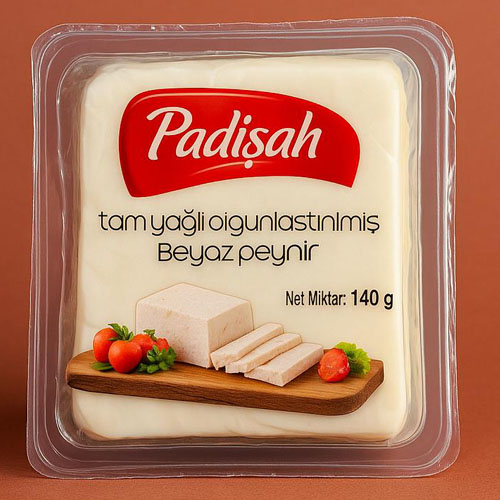 PADISAH Белый сыр выдержанный на 90 дней, коровье молоко 140 гр (OLGUNLASTIRILMIS BEYAZ PEYNIR INEK SUTU)
