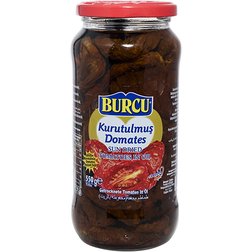 BURCU Вяленые помидоры 550 гр сушеные на солнце, в масле (KURUTULMUS DOMATES 1/12)