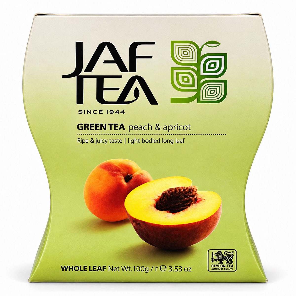 JAF TEA Чай зелёный Абрикос Персик 100 г