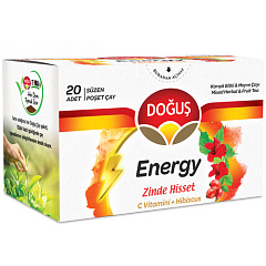 DOGUS ENERGY Гибискус чай с витаминам С и шиповником 20 пакетиков