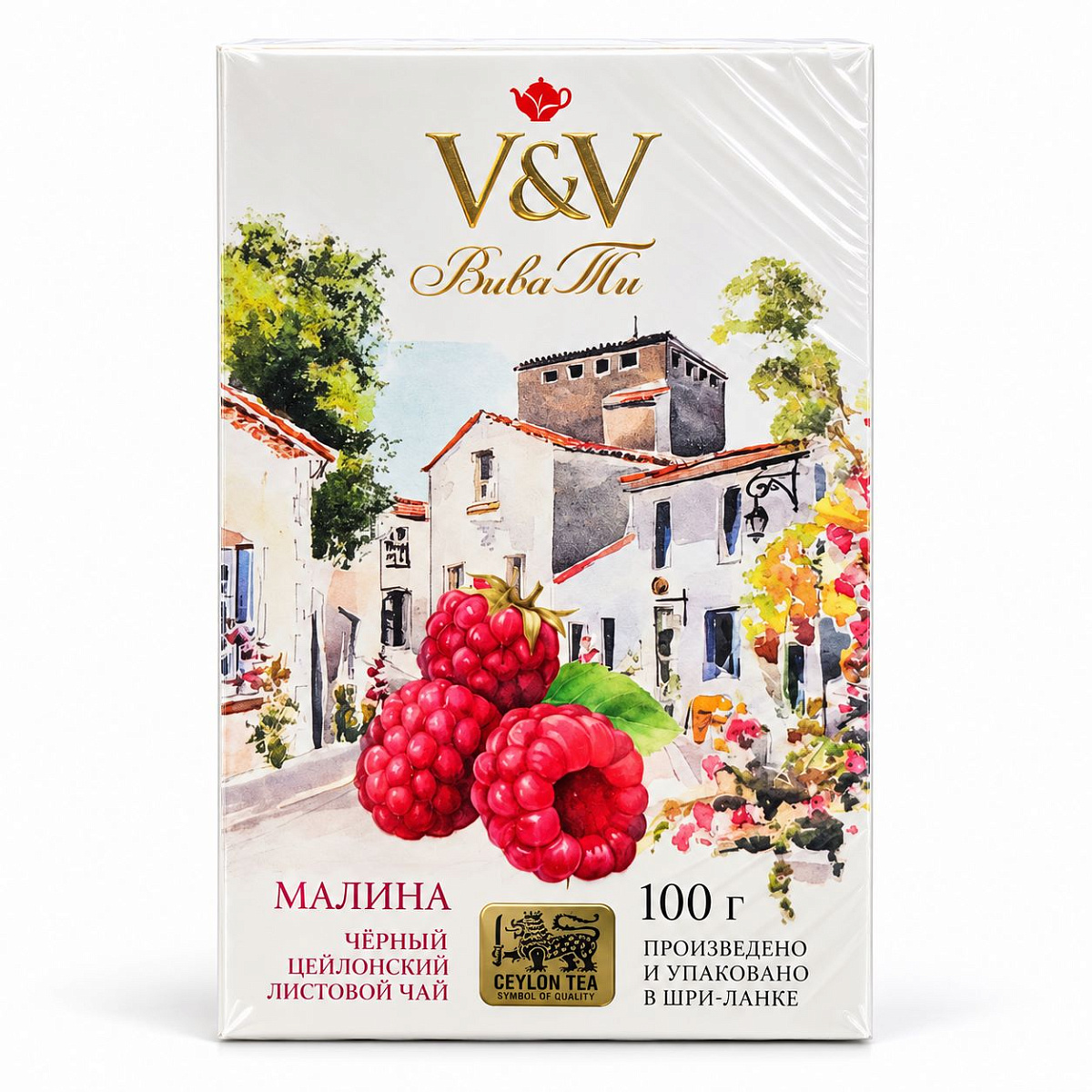 VIVA TEA Чёрный чай 100 г Малина