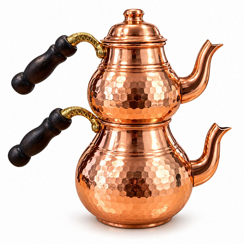 Чайник медный с подставкой (KLASIK 1мм CAYDANLIK)