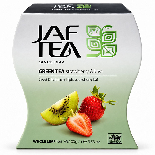 JAF TEA Чай зелёный Клубника Киви 100 г