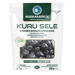 MARMARABIRLIK Серия KURU SELE калибровка S 200 гр вяленые маслины