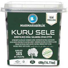 MARMARABIRLIK Серия KURU SELE калибровка 3XS 400 гр вяленые маслины