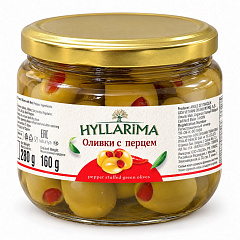 HYLLARIMA Оливки с перцем 280 г