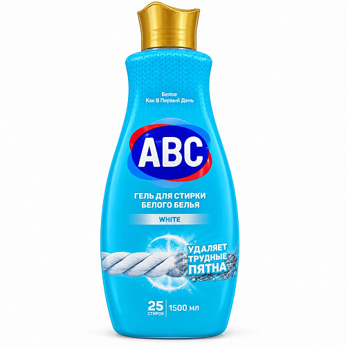 ABC Жидкое средство для стирки белого белья, 1,5 л