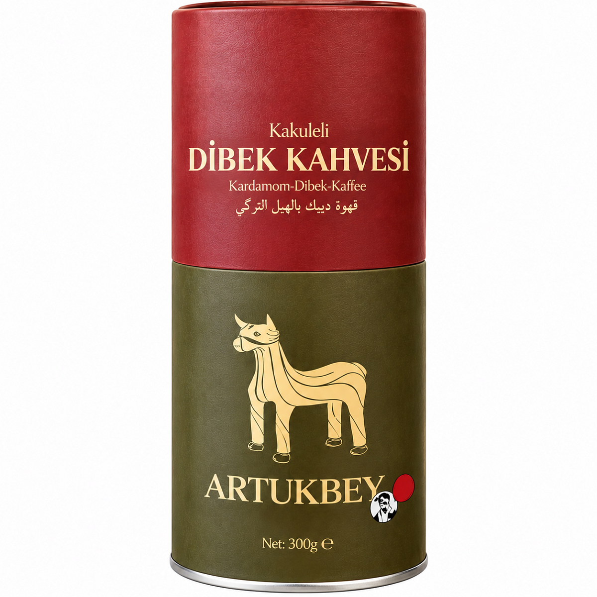 ARTUKBEY 300гр Турецкий кофе с кардамоном, цилиндр