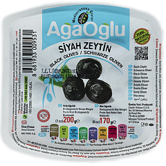 AGAOGLU 170 гр Вяленые маслины, калибровка XS (321-350 шт/кг), вакуумная упаковка