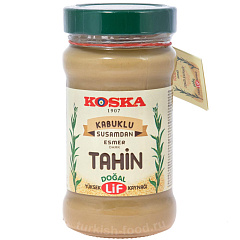 KOSKA Кунжутная паста "Тахин тёмный" 300 гр из неочищенных семян кунжута (ESMER TAHIN 1/12)