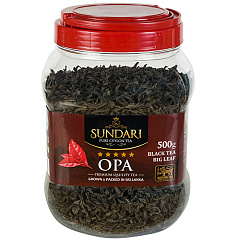 SUNDARI черный чай 500 гр OPA пластиковая банка